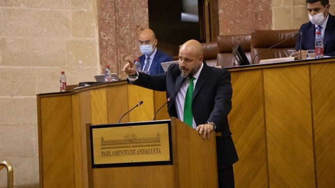 Archivo - El portavoz adjunto de Vox en el Parlamento de Andalucía, Rodrigo Alonso, en una imagen de archivo.
