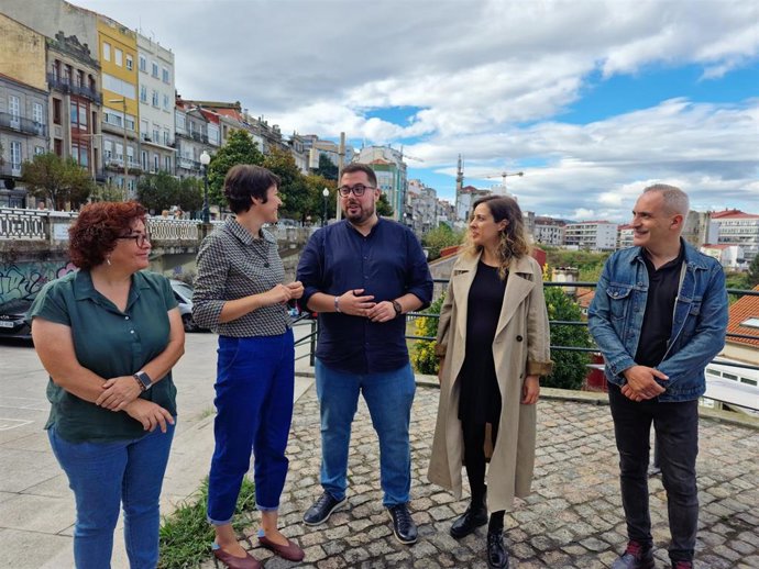 Ana Pontón en su visita a Vigo este jueves.