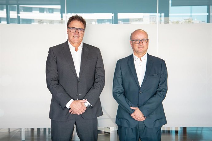 El conseller delegat de Seidor, Josep Benito, i el conseller delegat d'Opentrends i director de la nova unitat de negoci de la firma catalana Juan José Giménez