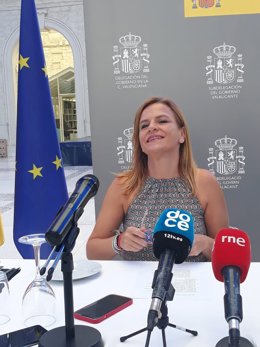 Pilar Bernabé, delegada del Goierno en la Comunitat, este jueves en Casa Mediterráneo