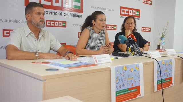 Rueda de prensa de CCOO Málaga sobre el inicio de curso escolar 2022/2023