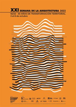 Cartel anunciador de la XXI Semana de la Arquitectura en Sevilla.