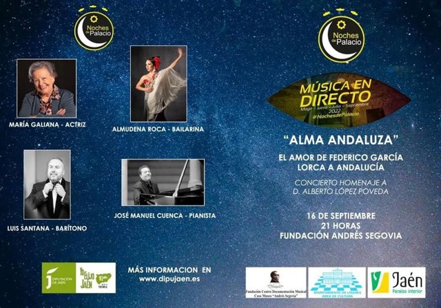 Cartel del espectáculo 'Alma andaluza'.