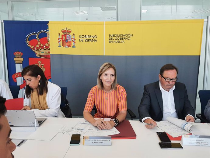 La Comisión de los Flujos Migratorios presidida este jueves por la subdelegada del  Gobierno en Huelva, Manuela Parralo, ha evaluado la Campaña 21/22 y las estrategias para la próxima.
