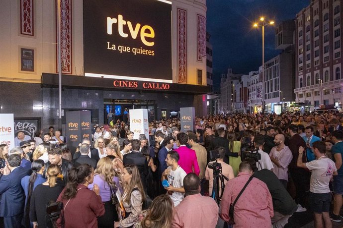 RTVE presenta nueva temporada en una gala en Madrid con todos los rostros de la cadena