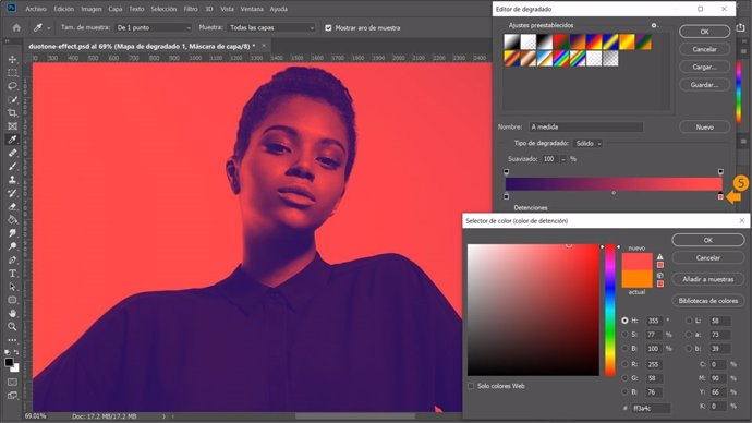Archivo - Imagen de la interfaz de Adobe Photoshop