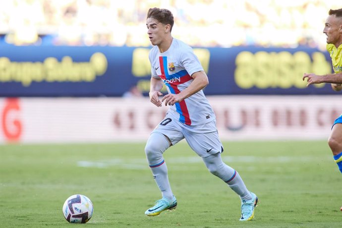 Pablo Martín Páez Gavira "Gavi" of FC Barcelona in action during the spanish league, La Liga Santander, football match played between Cadiz CF and FC Barcelona  at Nuevo Mirandilla stadium September 10, 2022, in Cadiz, Spain.