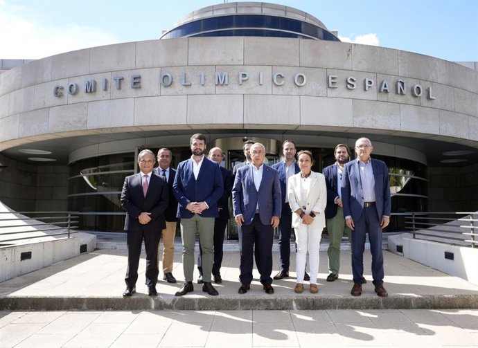 La candidatura de España y Portugal para el Mundial de fútbol de 2030 se reúne en el COE.