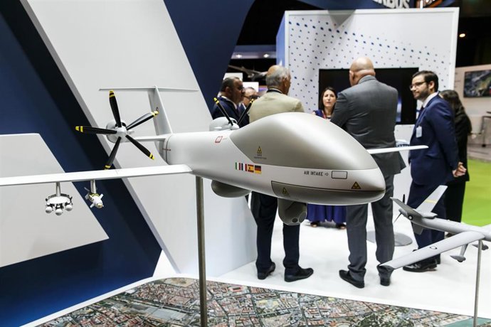 Sistemas de vuelo no tripulados que pueden visitarse en el congreso nacional de drones Unvex, que se celebra en Fibes.