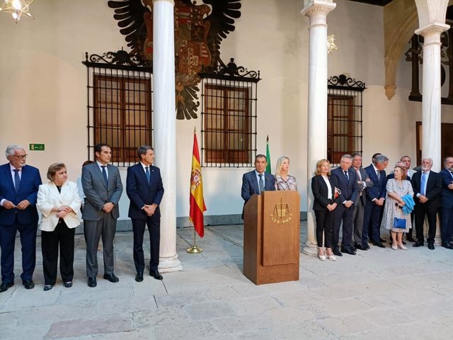 El presidente del TSJA, Lorenzo del Río, preside el acto institucional con motivo de la apertura del año judicial 2022-2023.
