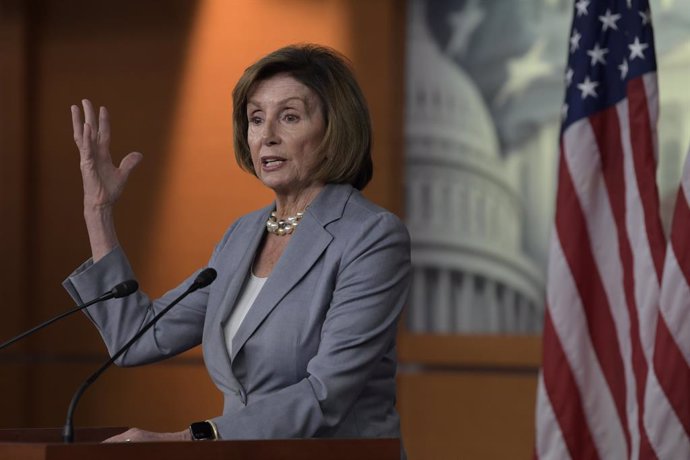 14 September 2022, US, Washington: US House Speaker Nancy Pelosi speaks at her weekly press conference at the US Capitol Building. Photo: Lenin Nolly/ZUMA Press Wire/dpa