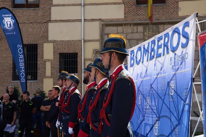 Varios bomberos de Madrid.