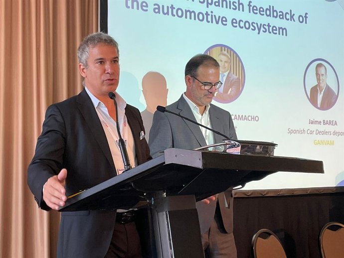 Archivo - EL presidente de Ganvam, Raúl Palacios; y el director corporativo de Ganvam, Jaime Barea