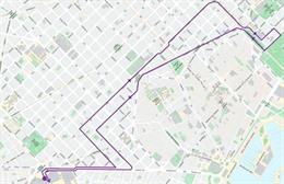 Recorrido urbano de la cursa de la Merc 2022.