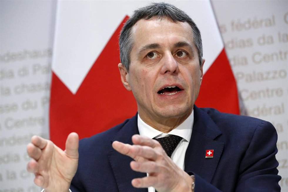 Archivo - El presidente de Suiza, Ignazio Cassis.
