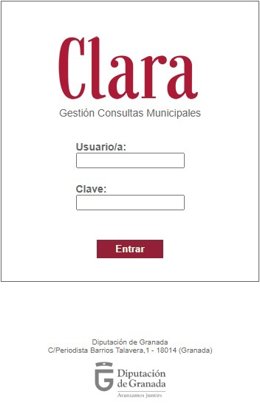 Aplicación 'Clara' creada por la Diputación de Granada.