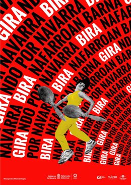 Cartel que anuncia el ciclo Girando por Navarra