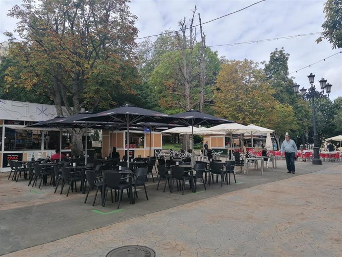 Archivo - Terrazas de San Mateo en el Parque San Francisco.