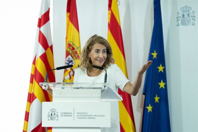 La ministra de Transportes, Movilidad y Agenda Urbana, Raquel Sánchez.