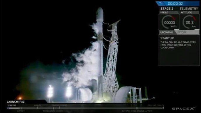 Lanzamiento del satélite PAZ