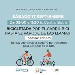 Nota De Prensa, Audio Y Carteles Inicio Semana Europeo De La Movilidad Y Previa Bicicletada Santander