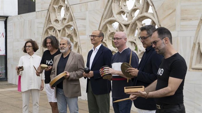 Presentación de la noveda edición del Festival de Experimentación Musical After Cage, que se celebra en Pamplona.