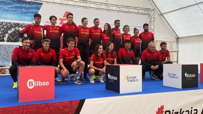 Selección española de Duatlón al completo