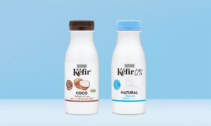 Quefir natural i de coco de Mercadona