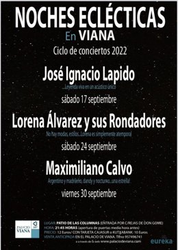 Cartel de 'Noches Eclécticas'.