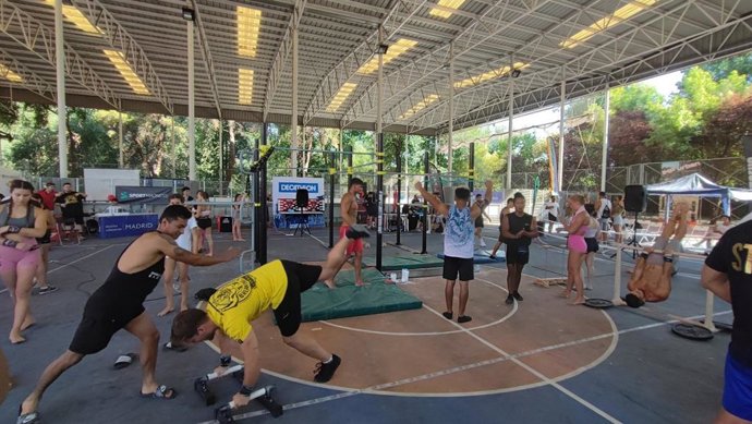 Instalaciones de calistenia de San Cristóbal en Villaverde