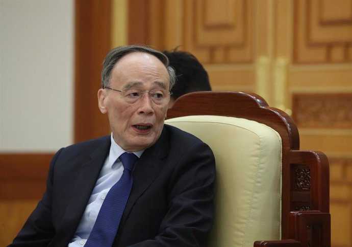 Archivo - Wang Qishan, vicepresidente de China