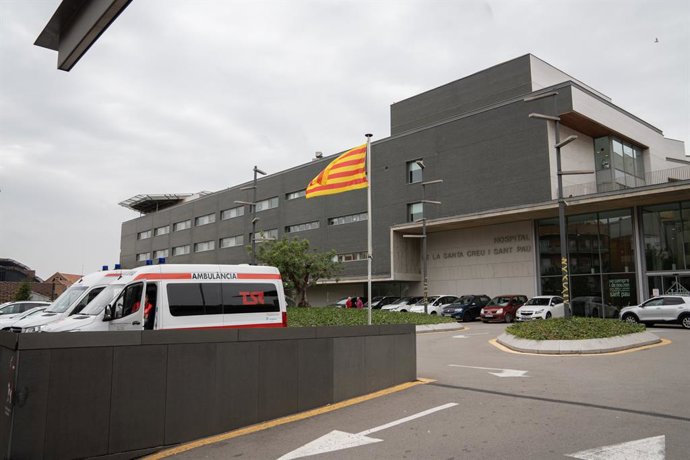 Exterior de l'hospital aquesta setmana, durant l'estada de Pujol