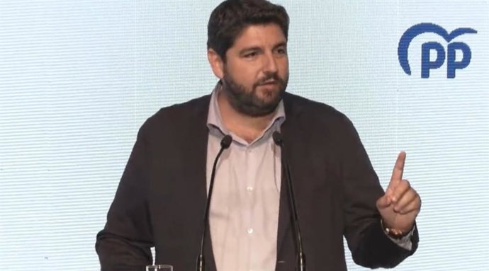 El presidente de Murcia, Fernando López Miras, en la Interparlamentaria del PP.