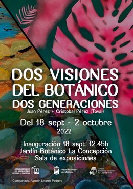 Cartel de la exposición 'Dos visiones del Botánico, dos generaciones'