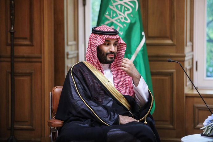 Archivo - 26 July 2022, Greece, Athens: Saudi Crown Prince Mohammed Bin Salman Bin Abdulaziz Al-Saud meets with Greek Prime Minister Kyriakos Mitsotakis (Not Pictured). Photo: -/Eurokinissi via ZUMA Press Wire/dpa