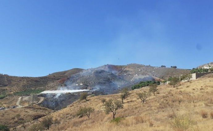 Incendio forestal declarado en Molvízar