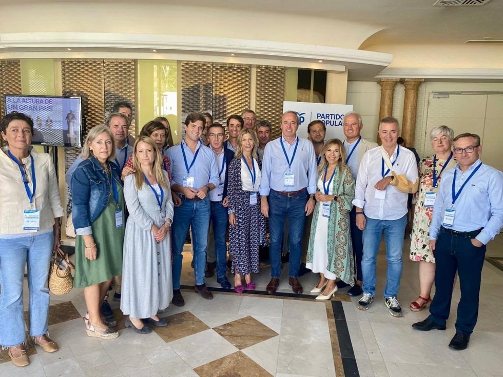Delegación aragonesa de los 'populares' en Toledo.
