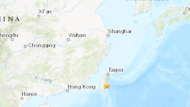 Terremoto de magnitud 6,8 en la escala abierta de Richter en Taiwán