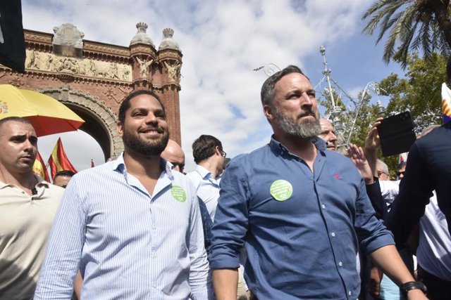 Garriga i Abascal en la manifestació