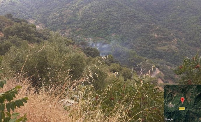 Incendio forestal declarado en Jubrique