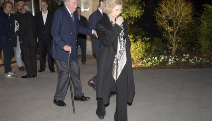Don Juan Carlos y Doña Sofía llegan juntos a la recepción en el Palacio de Buckingham