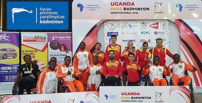 La selección española de parabádminton se cuelga cinco medallas en el Iinternacional de Uganda.