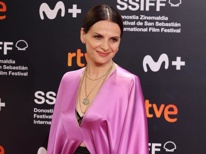 Juliette Binoche, radiante en la entrega del Premio Donostia a toda su carrera