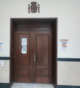Sala de vistas de la Audiencia de Valladolid donde tenía que haberse celebrado el juicio.