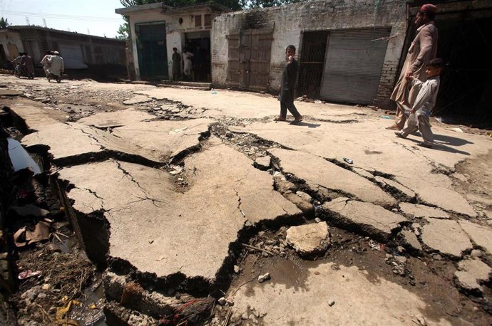 Daños a causa de las inundaciones en Pakistán