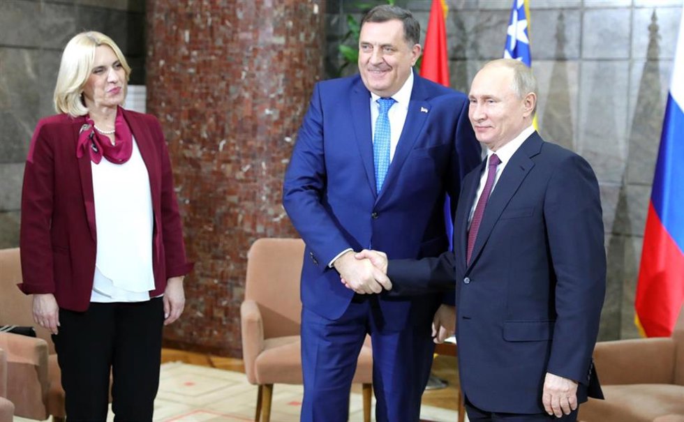 Archivo - Milorad Dodik y el presidente ruso, Vladimir Putin.