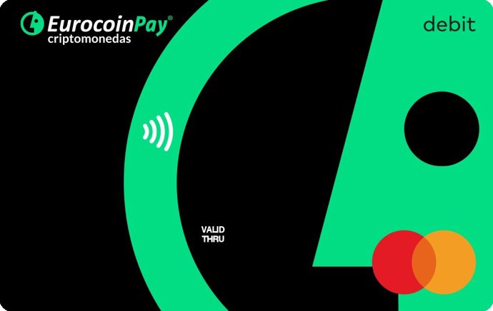 Tarjeta de Eurocoinpay y Mastercad.