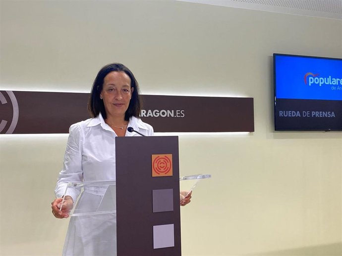 La portavoz de Hacienda del PP Aragón, Carmen Susín.