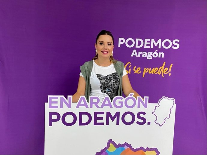 Archivo - La líder de Podemos Aragón, Maru Díaz.