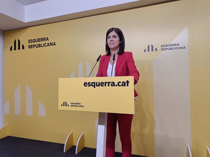 La secretaria general adjunta y portavoz de ERC, Marta Vilalta.